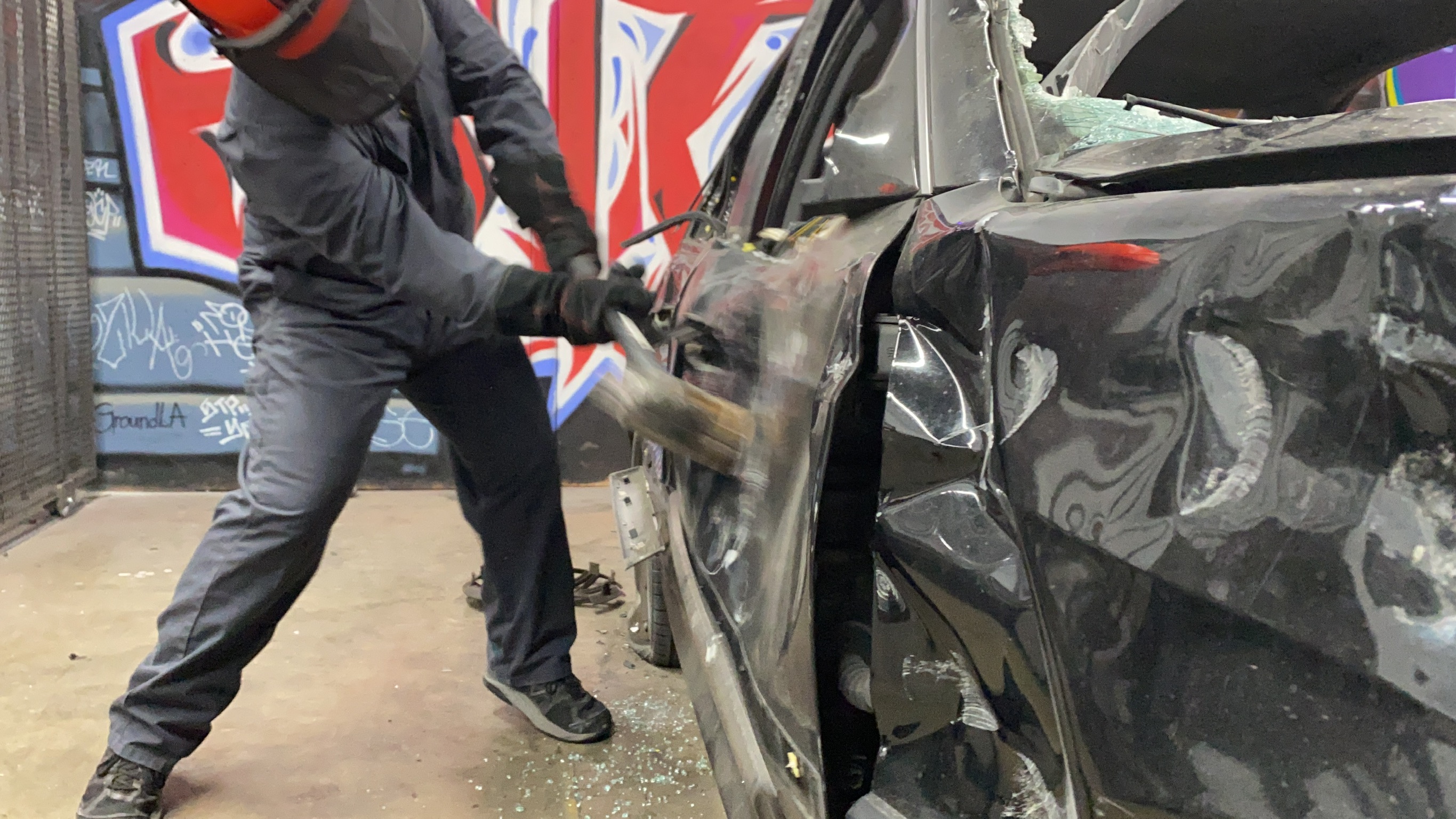 car smashing